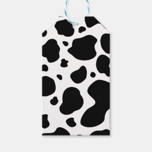 Etiquetas Para Regalos Patrón de puntos de vaca Impresión de animales b