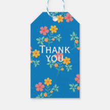 Patrón de ramo vintage de margarita azul Gracias