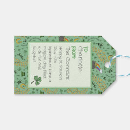 Etiquetas Para Regalos Patrón de rocas de choque de chispas Día a