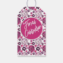 Etiquetas Para Regalos Patrón floral de estilo único