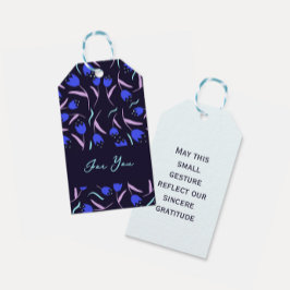 Etiquetas Para Regalos Patrón floral de primavera