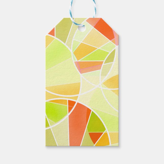 Etiquetas Para Regalos Patrón geométrico abstracto (Anverso)