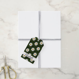 Etiquetas Para Regalos Patrón sin fisuras de Daisy Bloom + tus ideas