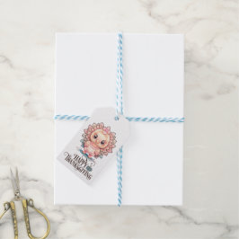 Etiquetas Para Regalos Pavo de Acción de Gracias Lindo