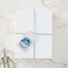 Etiquetas Para Regalos Peaceful Frosted Landscape Custom