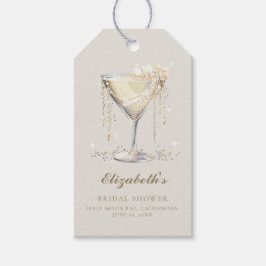 Etiquetas Para Regalos Pearls Prosecco Ivory Gold Cocktails Bridal Shower