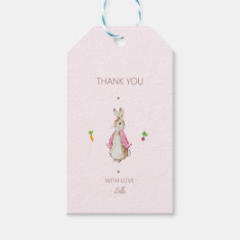 Etiquetas Para Regalos Pedro rosado simple el conejo