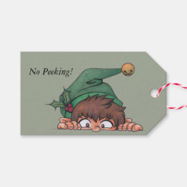 Etiquetas Para Regalos Peeking Elf