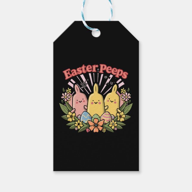 Etiquetas Para Regalos Peeps de Pascua (Anverso)