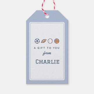 Etiquetas Para Regalos Pegatina de nombre de niño "Un regalo para ti de"