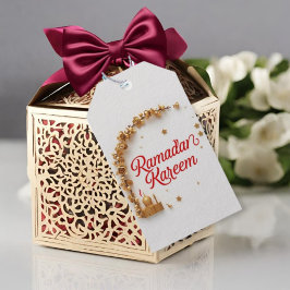 Etiquetas Para Regalos Pegatina de regalo con tema Ramadan Kareem para ce