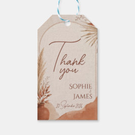 Etiquetas Para Regalos Pegatinas de boda de terracota boho