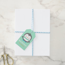 Etiquetas Para Regalos Pegatinas de Navidad para niños de pingüinos lindo