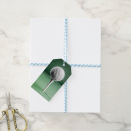 Etiquetas Para Regalos Pelota de golf en Tee
