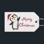 Etiquetas Para Regalos Penguin Christmas Snow Winter Animals Penguins Tru<br><div class="desc">The penguin for Christmas with fairy lights. Funny animals with gifts and snow for the holidays. Also funny for Christmas in July. Penguins are cute animals and perfect for Christmas.</div>