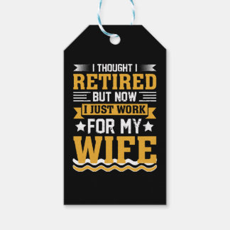 Etiquetas Para Regalos Pensé que estaba jubilado pero ahora solo trabajo