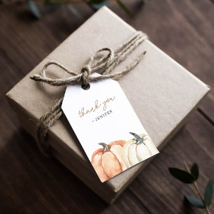 Etiquetas Para Regalos Pequeña Caída de Calabaza
