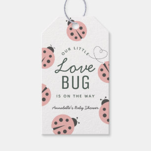Etiquetas Para Regalos Pequeña Dama de Amor Mariquita Cumpleaños de Bebe 