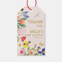 Etiquetas Para Regalos Pequeña mamá de flores silvestres en Bee Baby Show