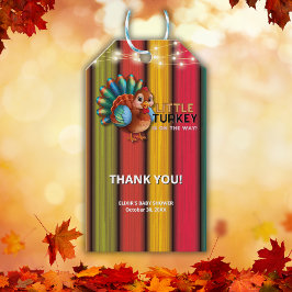 Etiquetas Para Regalos Pequeña Turquía de color ruso Baby Shower