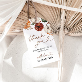 Etiquetas Para Regalos Pequeño Baby Shower de caída de calabaza