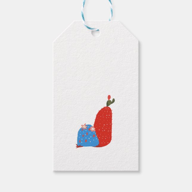 Etiquetas Para Regalos Pequeño cactus (Anverso)