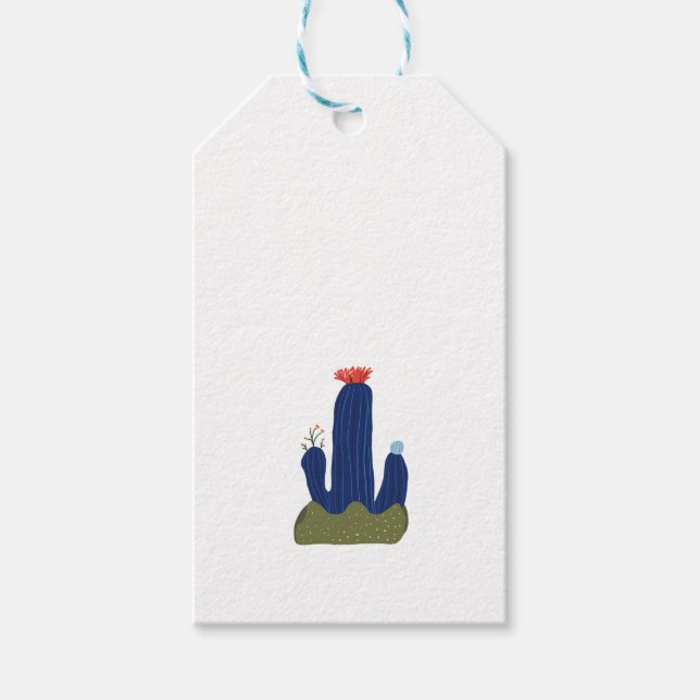 Etiquetas Para Regalos Pequeño cactus (Anverso)