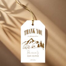 Pequeño camper boho baby ducha favor personalizado