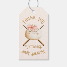 Etiquetas Para Regalos Pequeño Chica de Dim Sum Dumpling Baby Shower