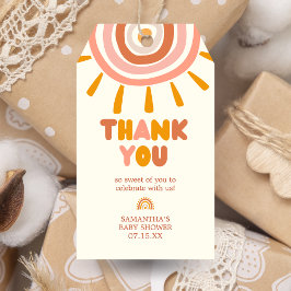 Etiquetas Para Regalos Pequeño rayo de Sunshine Boho Sun Baby Favags