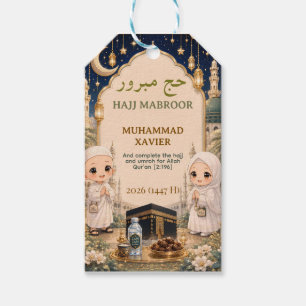Etiquetas Para Regalos Peregrinación bendita Hajj Mabroor lujosa