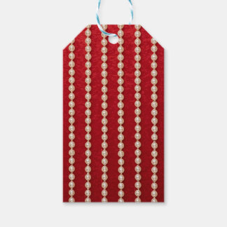 Etiquetas Para Regalos Perla Roja y Blanca