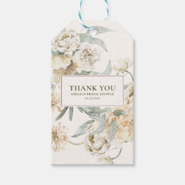 Etiquetas Para Regalos Perlas de acuarela y favor de despedida de soltera