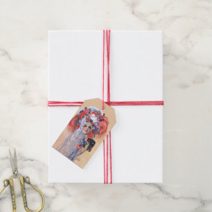 Etiquetas Para Regalos Perlas máscaras de estilo Art Déco Marie Antoine