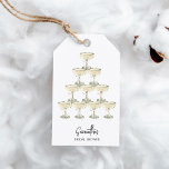 Etiquetas Para Regalos Perlas y ducha de novia en Prosecco<br><div class="desc">Presentamos nuestras impresionantes etiquetas de regalo "Perlas y Prosecco", una sofisticada y elegante adición a su ducha de novia o celebración de bodas. Estas etiquetas de regalo muestran el mismo dibujo etéreo de acuarela de una torre de champán adornada con perlas delicadas que nuestros otros objetos "Perlas y Prosecco", lo...</div>