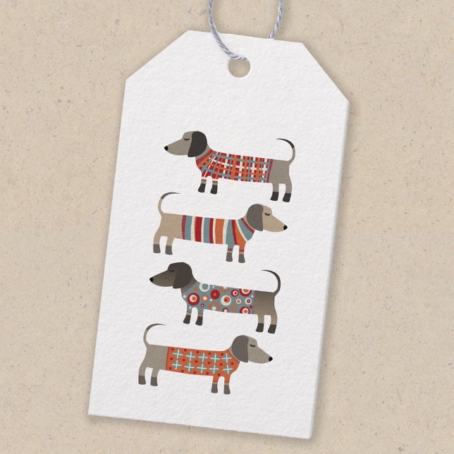 Etiquetas Para Regalos Perro Dachshund Sausage (Subido por el creador)
