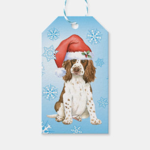 Etiquetas Para Regalos Perro de aguas de saltador inglés feliz de