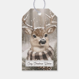 Etiquetas Para Regalos Perro Invierno Nieve Navidad