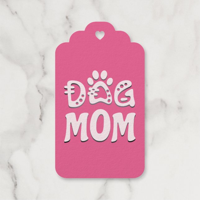 Etiquetas Para Regalos Perro Mamá (Reverso)