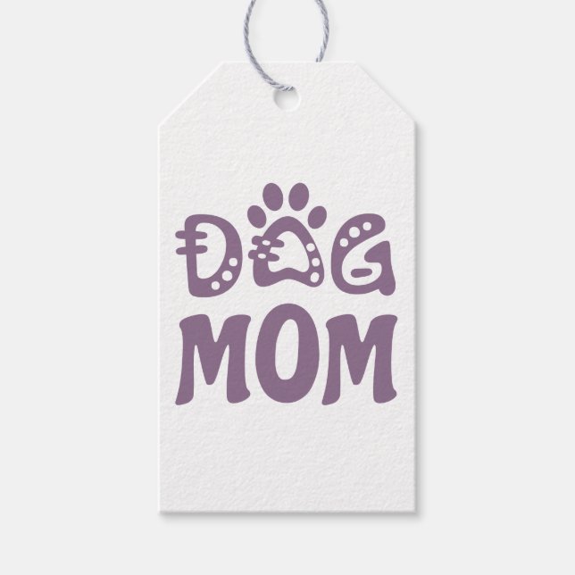 Etiquetas Para Regalos Perro Mamá (Anverso)