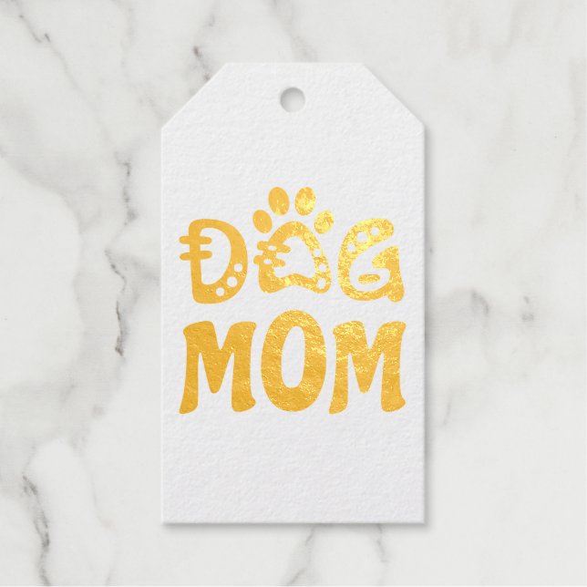 Etiquetas Para Regalos Perro Mamá (Anverso)