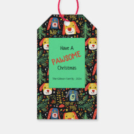 Etiquetas Para Regalos Perros de Navidades pequeños