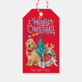 Etiquetas Para Regalos Perros navidades