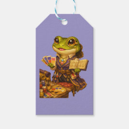 Etiquetas Para Regalos Personaje de Rana Diseñadora de Reinos