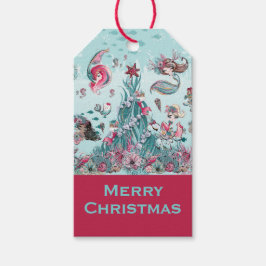 Etiquetas Para Regalos Personaliza el nombre y la bienvenida de la sirena