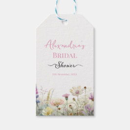 Etiquetas Para Regalos Personaliza la ducha nupcial con flores silvestres