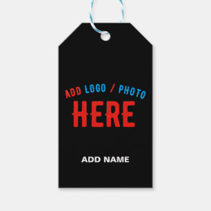 ETIQUETAS PARA REGALOS PERSONALIZABLE MODERNO ESTILO NEGRO VERIFICADO MAR