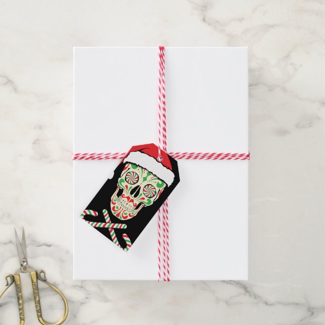 Etiquetas Para Regalos personalizable santa (Con cuerda)