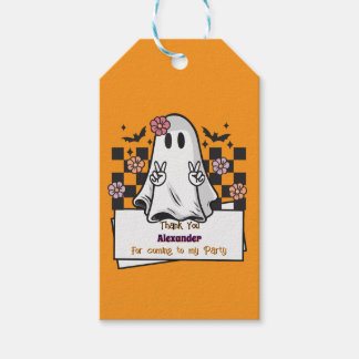 Etiquetas Para Regalos Personalizado amable Gracias Fantasma De Halloween