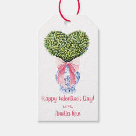 Etiquetas Para Regalos Personalizado Chinoiserie El día de San Valentín d